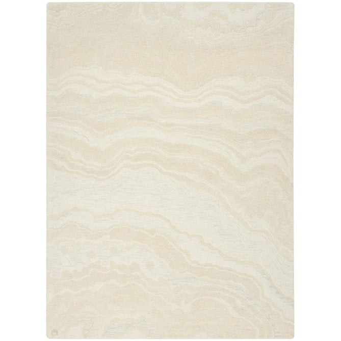 Graceful GRU01 Modern Abstract Hand-Woven Textured Hi-Low Carved Wool Ivory Runner-Nourison-Rug Love - The Most Loved Rug Store