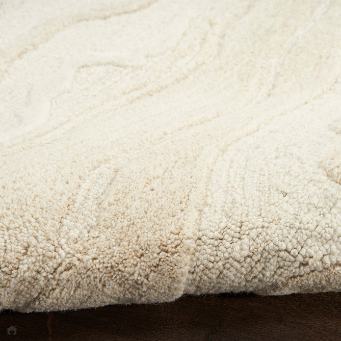 Graceful GRU01 Modern Abstract Hand-Woven Textured Hi-Low Carved Wool Ivory Runner-Nourison-Rug Love - The Most Loved Rug Store