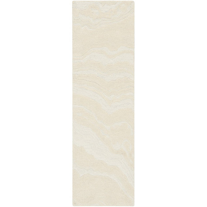Graceful GRU01 Modern Abstract Hand-Woven Textured Hi-Low Carved Wool Ivory Runner-Nourison-Rug Love - The Most Loved Rug Store