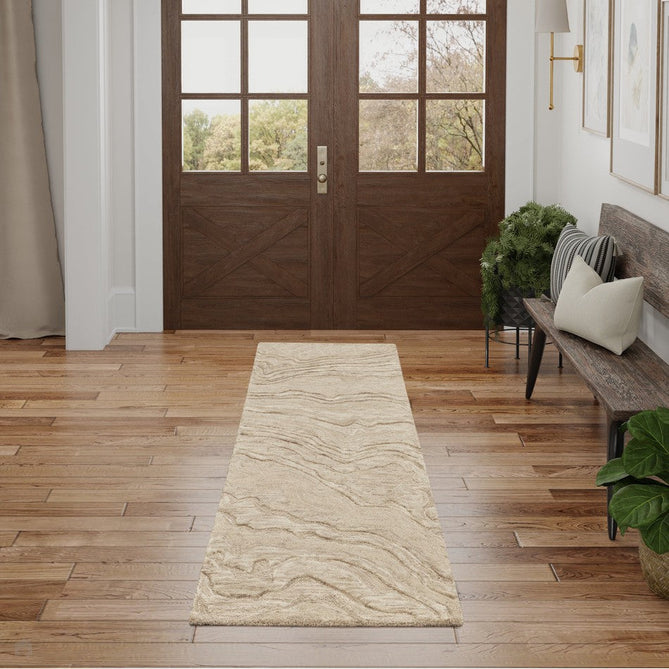 Graceful GRU01 Modern Abstract Hand-Woven Textured Hi-Low Loop Pile Carved Wool Taupe/Beige/Cream Rug-Nourison-Rug Love - The Most Loved Rug Store