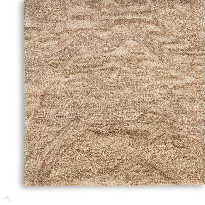 Graceful GRU01 Modern Abstract Hand-Woven Textured Hi-Low Loop Pile Carved Wool Taupe/Beige/Cream Rug-Nourison-Rug Love - The Most Loved Rug Store