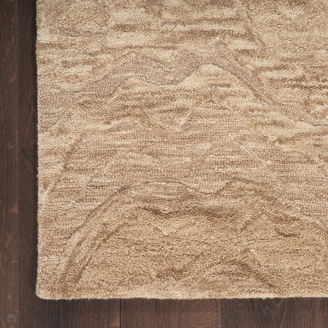Graceful GRU01 Modern Abstract Hand-Woven Textured Hi-Low Loop Pile Carved Wool Taupe/Beige/Cream Rug-Nourison-Rug Love - The Most Loved Rug Store