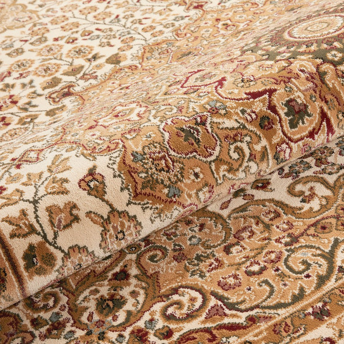 Grand Heritage GH101 Traditional Persian Floral Medallion Border Soft Stain-Resistant Durable Beige/Cream Rug-Concept Looms-Rug Love - The Most Loved Rug Store