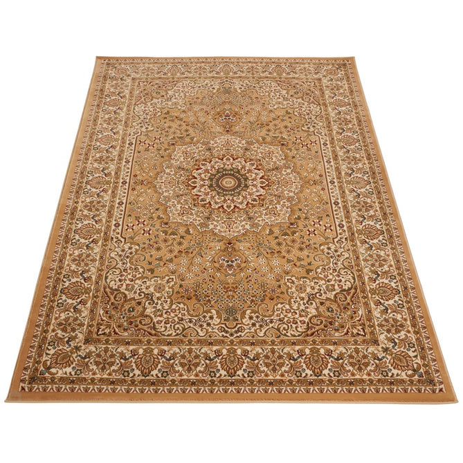 Grand Heritage GH101 Traditional Persian Floral Medallion Border Soft Stain-Resistant Durable Beige/Cream Rug-Concept Looms-Rug Love - The Most Loved Rug Store