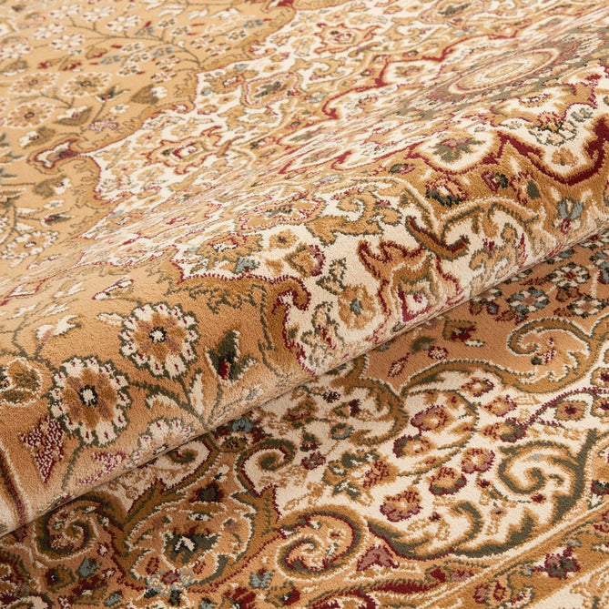 Grand Heritage GH101 Traditional Persian Floral Medallion Border Soft Stain-Resistant Durable Beige/Cream Rug-Concept Looms-Rug Love - The Most Loved Rug Store