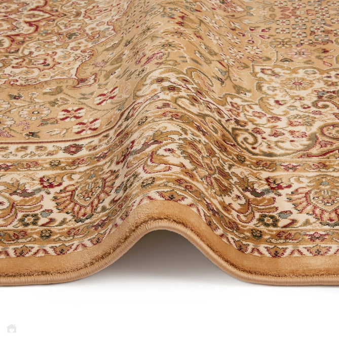 Grand Heritage GH101 Traditional Persian Floral Medallion Border Soft Stain-Resistant Durable Beige/Cream Rug-Concept Looms-Rug Love - The Most Loved Rug Store