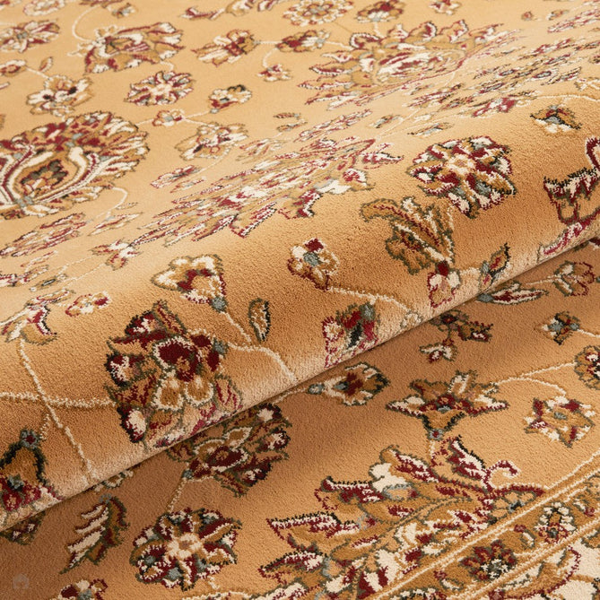 Grand Heritage GH102 Traditional Persian Classic Floral Vine Medallion Border Soft Stain-Resistant Durable Beige/Ivory Rug-Concept Looms-Rug Love - The Most Loved Rug Store