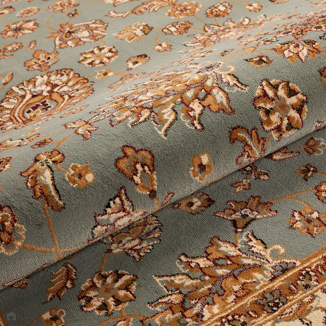 Grand Heritage GH102 Traditional Persian Classic Floral Vine Medallion Border Soft Stain-Resistant Durable Blue/Beige Rug-Concept Looms-Rug Love - The Most Loved Rug Store
