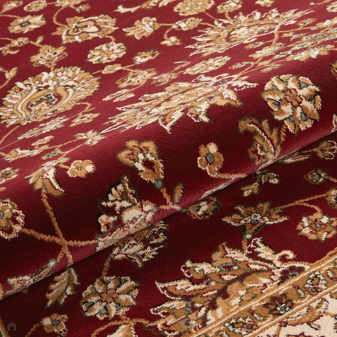 Grand Heritage GH102 Traditional Persian Classic Floral Vine Medallion Border Soft Stain-Resistant Durable Red/Beige Rug-Concept Looms-Rug Love - The Most Loved Rug Store