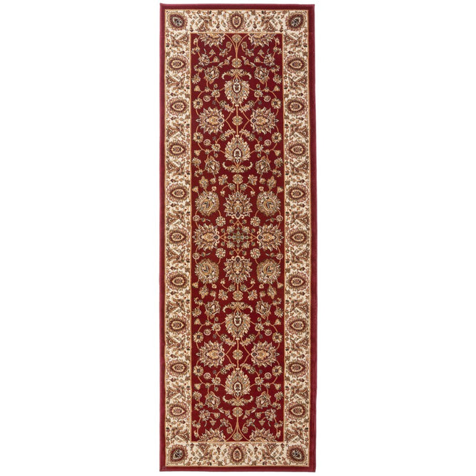 Grand Heritage GH102 Traditional Persian Classic Floral Vine Medallion Border Soft Stain-Resistant Durable Red/Beige Rug-Concept Looms-Rug Love - The Most Loved Rug Store