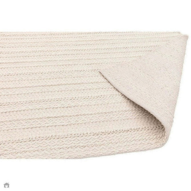 Grayson Modern Plain Hand-Woven Textured Knit Weave Heavyweight Durable Eco-Friendly Recycled Stain-Resistant Weatherproof Flatweave In-Outdoor Cream Rug-Asiatic Carpets-Rug Love - The Most Loved Rug Store