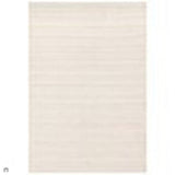 Grayson Modern Plain Hand-Woven Textured Knit Weave Heavyweight Durable Eco-Friendly Recycled Stain-Resistant Weatherproof Flatweave In-Outdoor Cream Rug