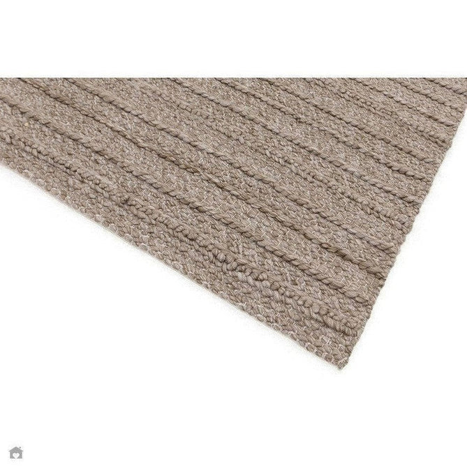 Grayson Modern Plain Hand-Woven Textured Knit Weave Heavyweight Durable Eco-Friendly Recycled Stain-Resistant Weatherproof Flatweave In-Outdoor Taupe Rug-Asiatic Carpets-Rug Love - The Most Loved Rug Store