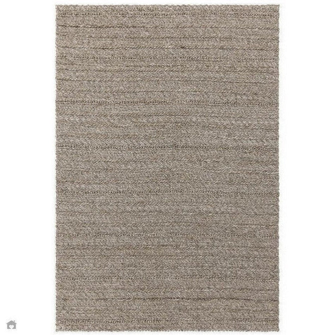 Grayson Modern Plain Hand-Woven Textured Knit Weave Heavyweight Durable Eco-Friendly Recycled Stain-Resistant Weatherproof Flatweave In-Outdoor Taupe Rug-Asiatic Carpets-Rug Love - The Most Loved Rug Store