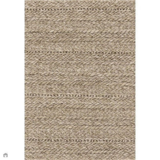 Grayson Modern Plain Hand-Woven Textured Knit Weave Heavyweight Durable Eco-Friendly Recycled Stain-Resistant Weatherproof Flatweave In-Outdoor Taupe Rug-Asiatic Carpets-Rug Love - The Most Loved Rug Store