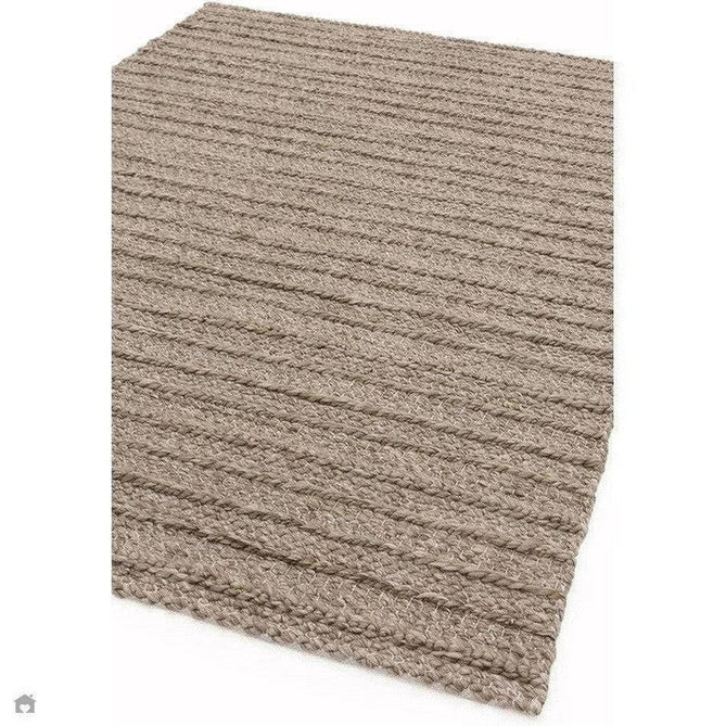 Grayson Modern Plain Hand-Woven Textured Knit Weave Heavyweight Durable Eco-Friendly Recycled Stain-Resistant Weatherproof Flatweave In-Outdoor Taupe Rug-Asiatic Carpets-Rug Love - The Most Loved Rug Store