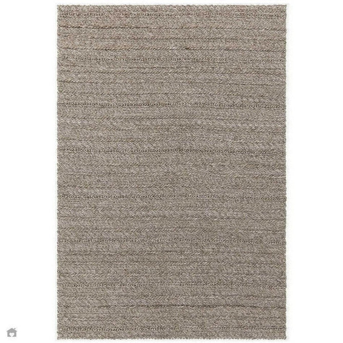Grayson Modern Plain Hand-Woven Textured Knit Weave Heavyweight Durable Eco-Friendly Recycled Stain-Resistant Weatherproof Flatweave In-Outdoor Taupe Rug-Asiatic Carpets-Rug Love - The Most Loved Rug Store