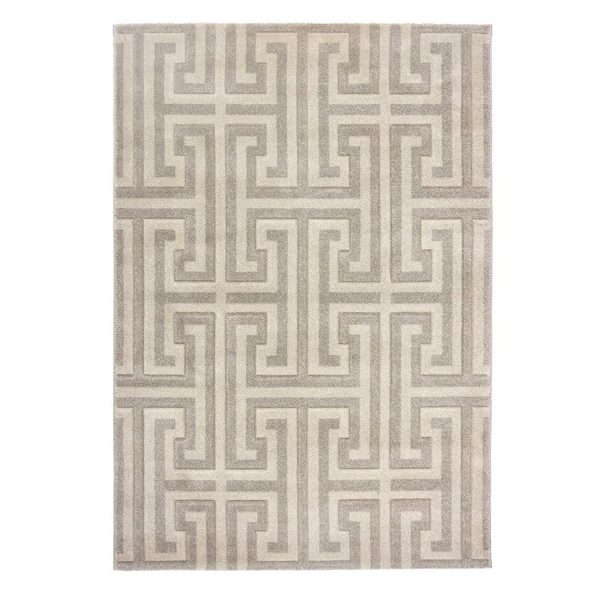Greek Key Beige Natural Light Vision Rug-Origins-Rug Love - The Most Loved Rug Store