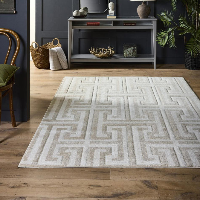 Greek Key Cream/Light Beige Rug-Origins-Rug Love - The Most Loved Rug Store