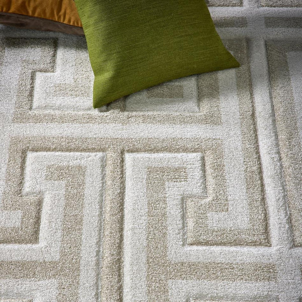 Greek Key Cream/Light Beige Rug