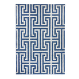Greek Key Navy Blue/Grey Rug