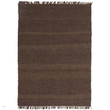 Grove Plain Hand-Woven Jute Flatweave Brown Rug