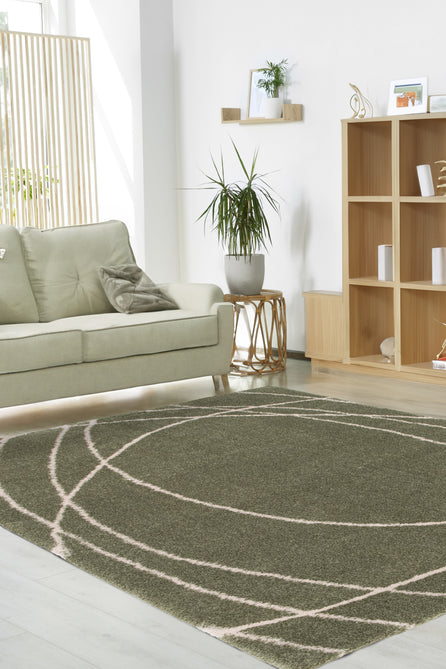 Halo Squiggle Sage Rug-Melrose-Rug Love - The Most Loved Rug Store