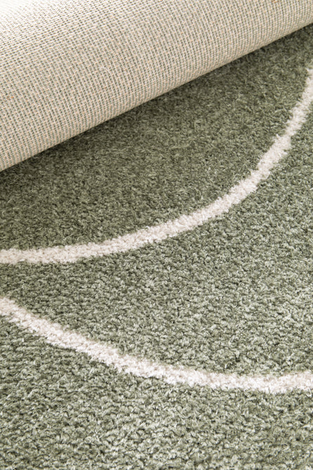 Halo Squiggle Sage Rug-Melrose-Rug Love - The Most Loved Rug Store