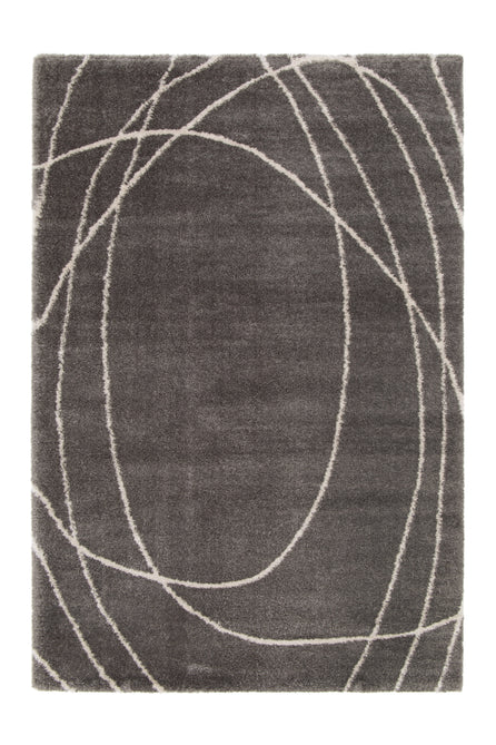 Halo Squiggle Grey Rug-Melrose-Rug Love - The Most Loved Rug Store