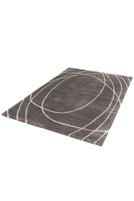 Halo Squiggle Grey Rug-Melrose-Rug Love - The Most Loved Rug Store
