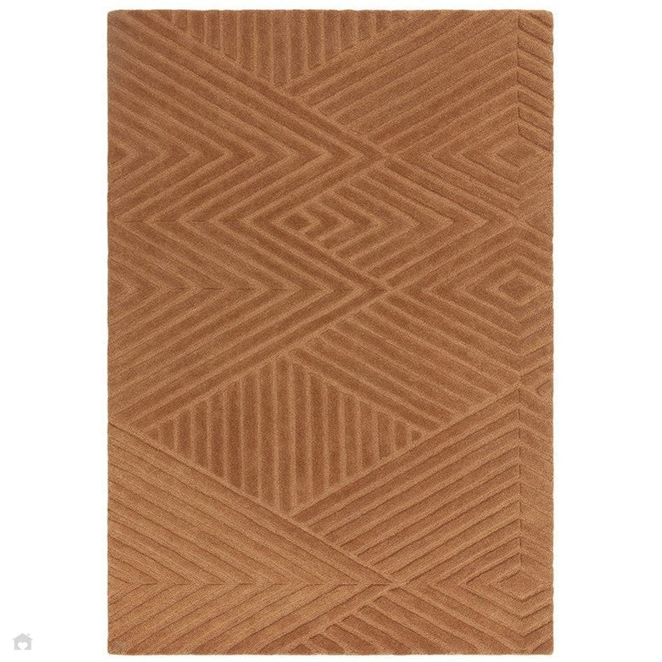 On Sale Hague Modern Plain Geometric Hand-Carved Hi-Low 3D Ridged Cut ...