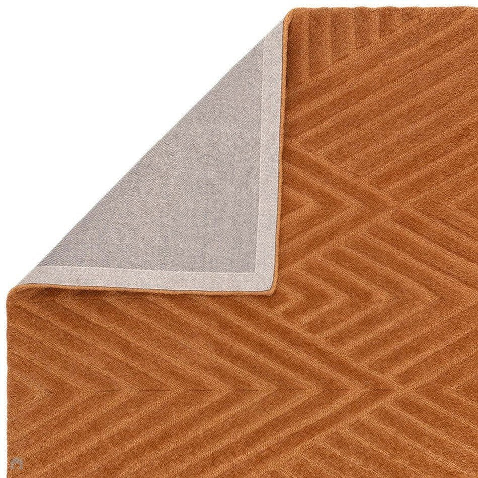 Sand Geometric Rug On Sale Hague Modern Plain Geometric Hand-Carved Hi-Low 3D Ridged Cut ...