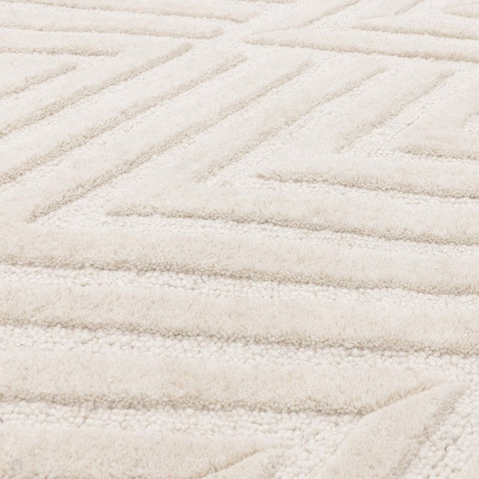 On Sale Hague Modern Plain Geometric Hand-Carved Hi-Low 3D Ridged Cut ...