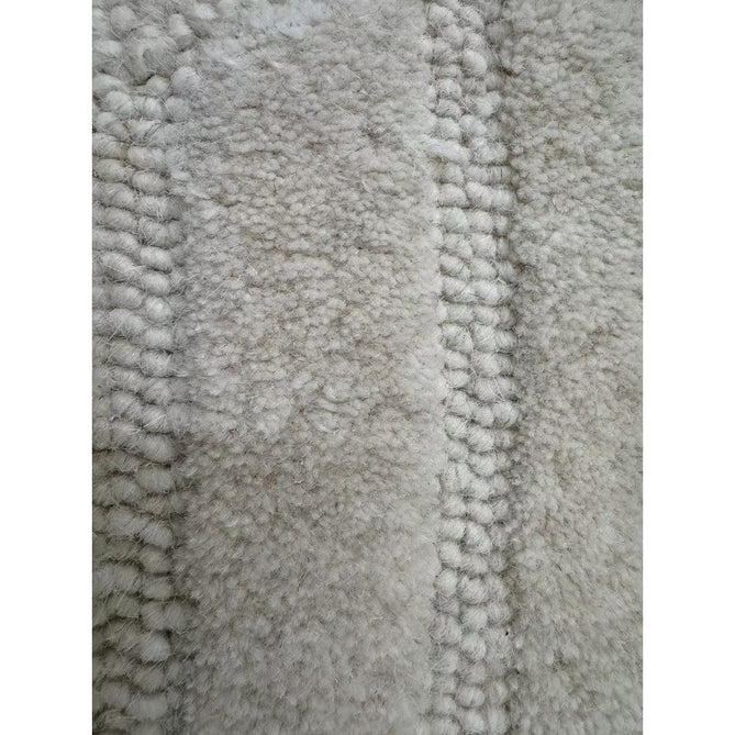 Hague Modern Plain Geometric Hand-Carved Hi-Low 3D Ridged Cut & Loop Pile Textured Wool Ivory Rug-Asiatic Carpets-Rug Love - The Most Loved Rug Store