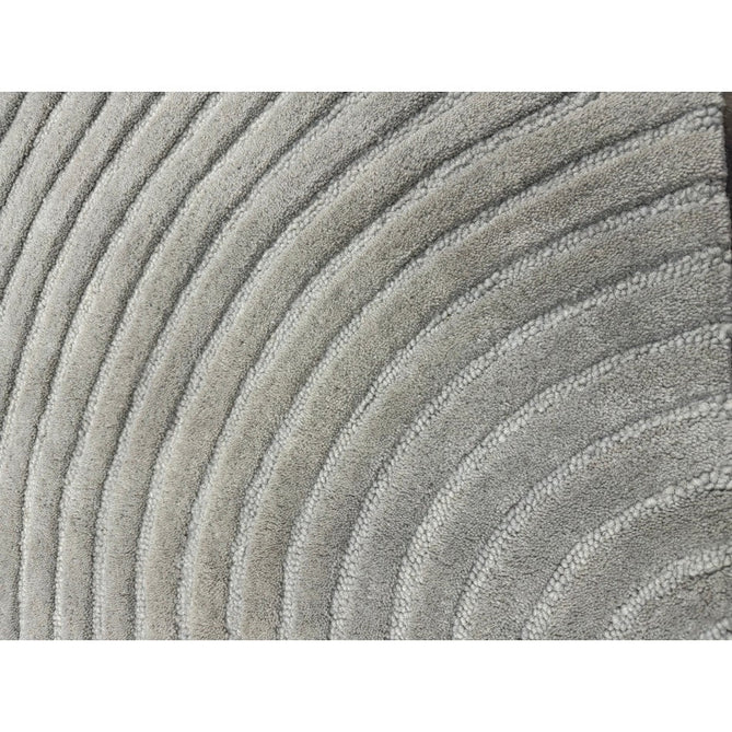 Hague Modern Plain Geometric Hand-Carved Hi-Low 3D Ridged Cut & Loop Pile Textured Wool Stone Grey Rug-Asiatic Carpets-Rug Love - The Most Loved Rug Store