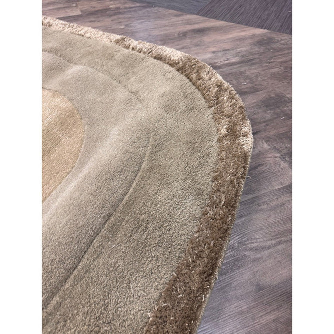 Halo Modern Plain Graduating Ombre Hand-Carved Hi-Low Textured Matt Wool Contrast Viscose Shimmer Border Sage Green Oval Rug-Asiatic Carpets-Rug Love - The Most Loved Rug Store
