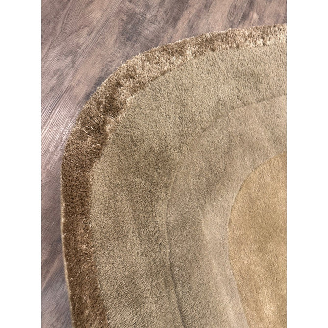 Halo Modern Plain Graduating Ombre Hand-Carved Hi-Low Textured Matt Wool Contrast Viscose Shimmer Border Sage Green Oval Rug-Asiatic Carpets-Rug Love - The Most Loved Rug Store