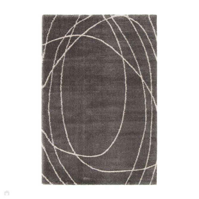 Halo Squiggle Grey Rug-Melrose-Rug Love - The Most Loved Rug Store