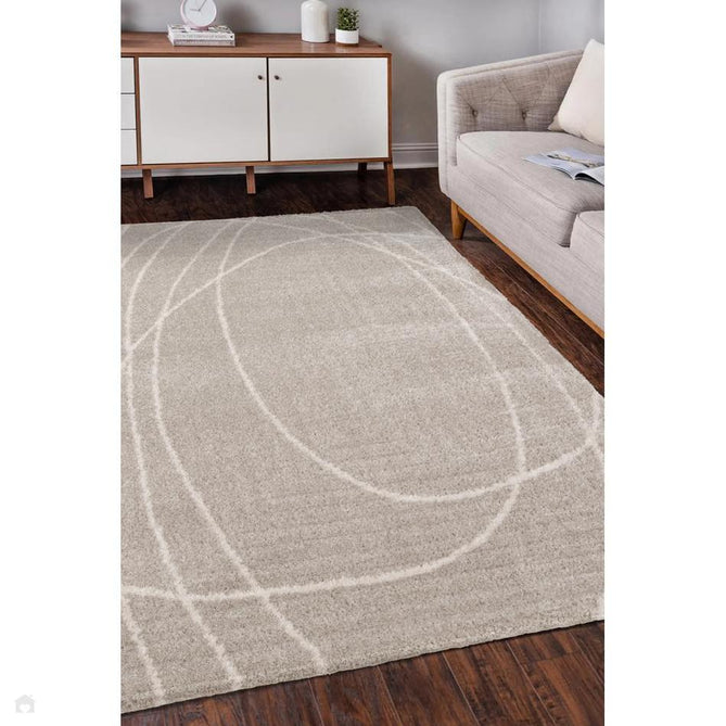 Halo Squiggle Natural Rug-Melrose-Rug Love - The Most Loved Rug Store