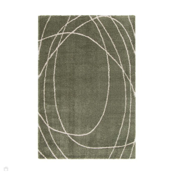 Halo Squiggle Sage Rug-Melrose-Rug Love - The Most Loved Rug Store