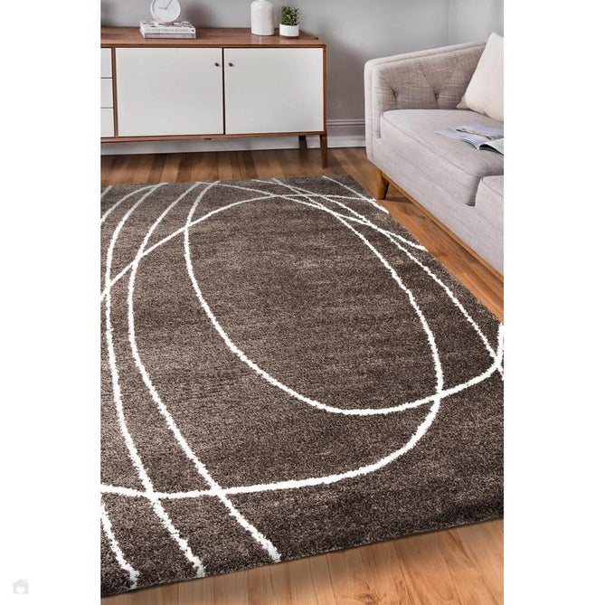 Halo Squiggle Taupe Rug-Melrose-Rug Love - The Most Loved Rug Store
