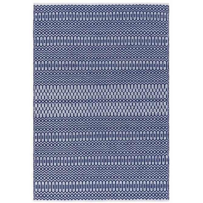 Halsey Modern Geometric Durable Stain-Resistant Weatherproof Flatweave In-Outdoor Blue Rug-Asiatic Carpets-Rug Love - The Most Loved Rug Store