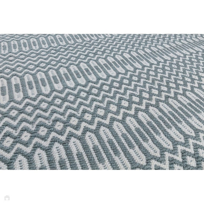 Halsey Modern Geometric Durable Stain-Resistant Weatherproof Flatweave In-Outdoor Duck Egg Rug-Asiatic Carpets-Rug Love - The Most Loved Rug Store