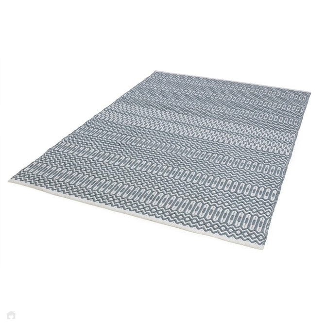 Halsey Modern Geometric Durable Stain-Resistant Weatherproof Flatweave In-Outdoor Duck Egg Rug-Asiatic Carpets-Rug Love - The Most Loved Rug Store
