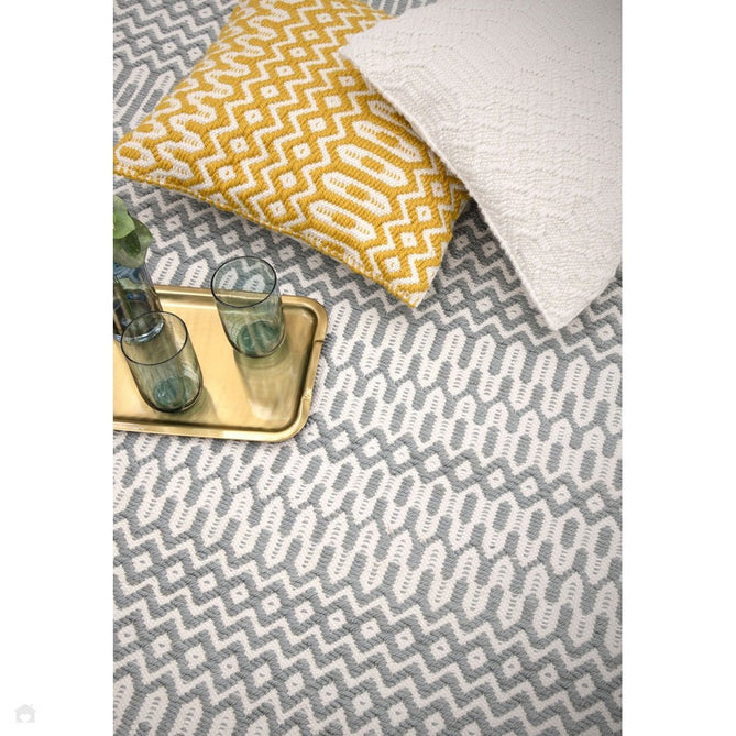 Halsey Modern Geometric Durable Stain-Resistant Weatherproof Flatweave In-Outdoor Duck Egg Rug-Asiatic Carpets-Rug Love - The Most Loved Rug Store