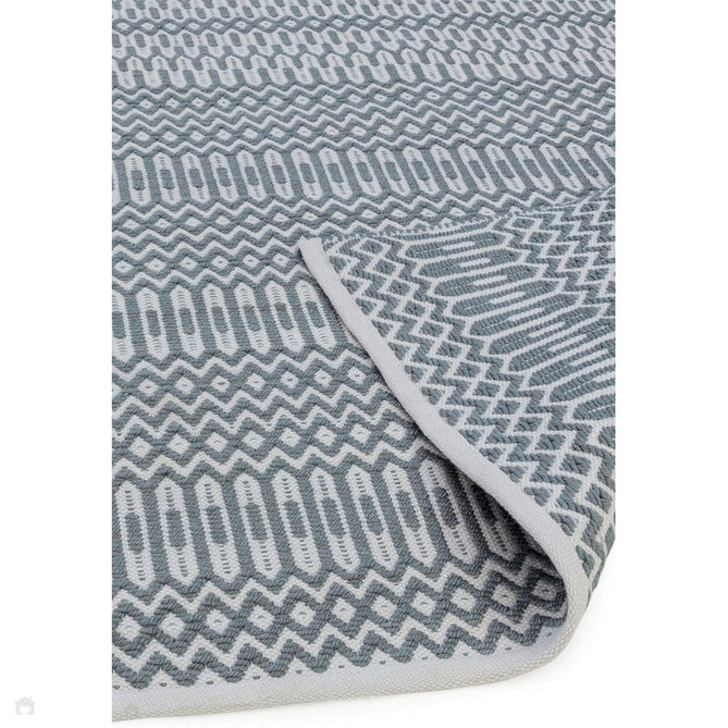 Halsey Modern Geometric Durable Stain-Resistant Weatherproof Flatweave In-Outdoor Duck Egg Rug-Asiatic Carpets-Rug Love - The Most Loved Rug Store