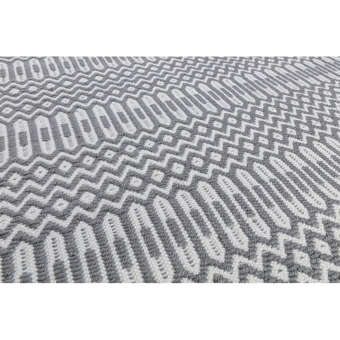 Halsey Modern Geometric Durable Stain-Resistant Weatherproof Flatweave In-Outdoor Grey Rug-Asiatic Carpets-Rug Love - The Most Loved Rug Store