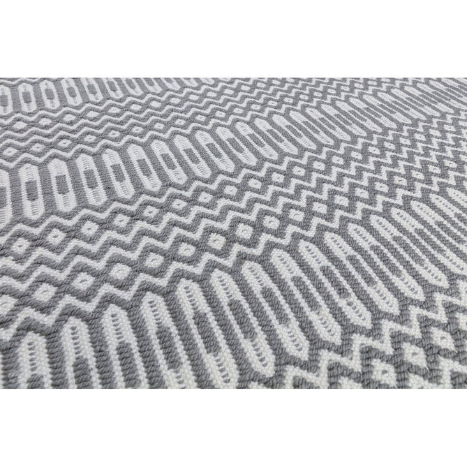 Halsey Modern Geometric Durable Stain-Resistant Weatherproof Flatweave In-Outdoor Grey Rug-Asiatic Carpets-Rug Love - The Most Loved Rug Store