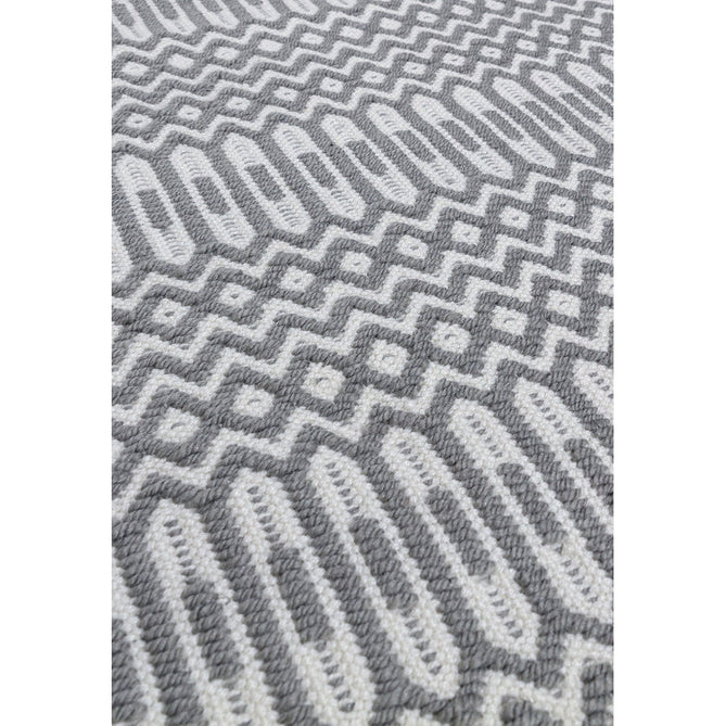 Halsey Modern Geometric Durable Stain-Resistant Weatherproof Flatweave In-Outdoor Grey Rug-Asiatic Carpets-Rug Love - The Most Loved Rug Store