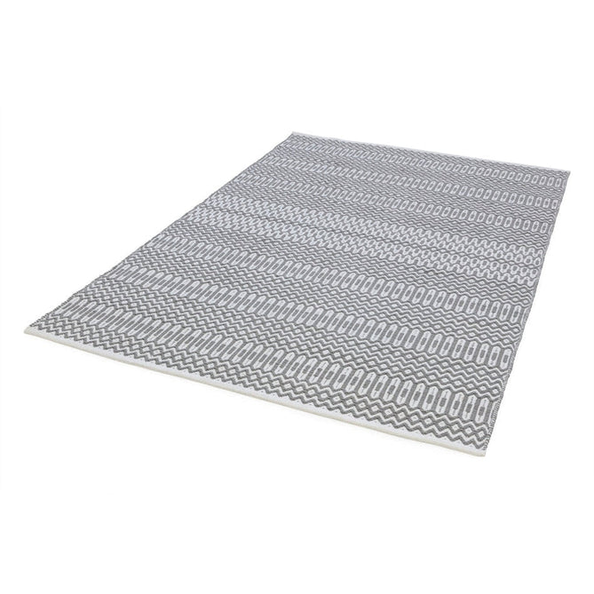 Halsey Modern Geometric Durable Stain-Resistant Weatherproof Flatweave In-Outdoor Grey Rug-Asiatic Carpets-Rug Love - The Most Loved Rug Store